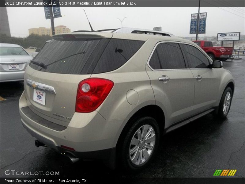 Gold Mist Metallic / Light Titanium/Jet Black 2011 Chevrolet Equinox LTZ