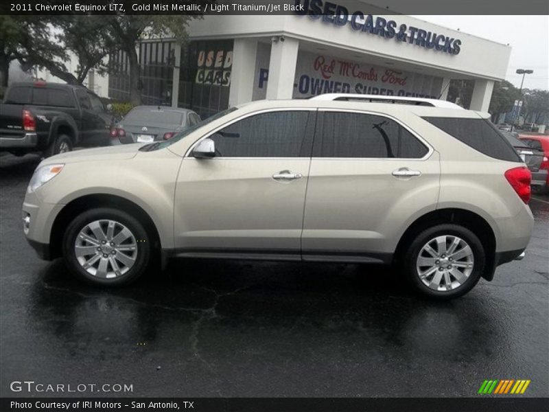 Gold Mist Metallic / Light Titanium/Jet Black 2011 Chevrolet Equinox LTZ