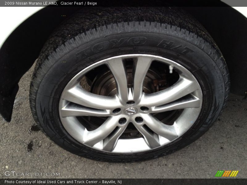 Glacier Pearl / Beige 2009 Nissan Murano LE AWD