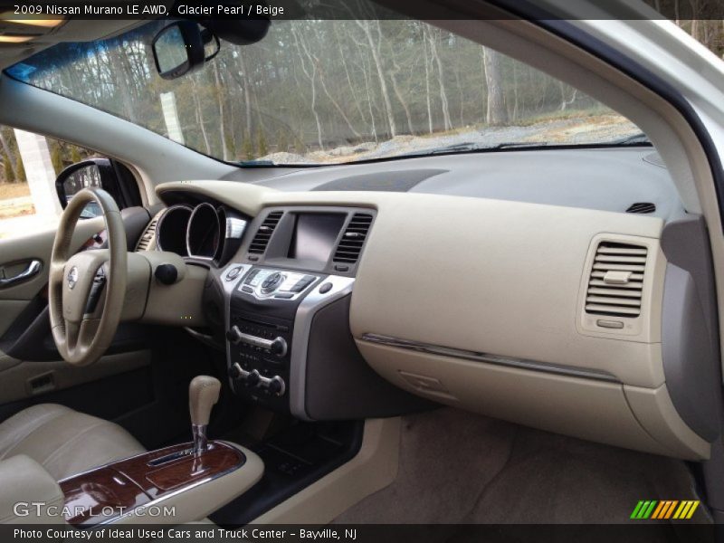 Glacier Pearl / Beige 2009 Nissan Murano LE AWD