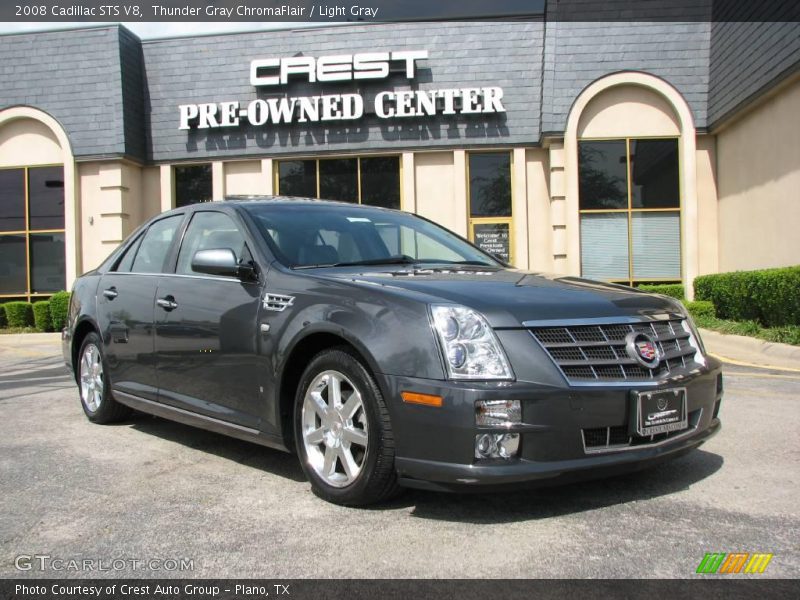 Thunder Gray ChromaFlair / Light Gray 2008 Cadillac STS V8