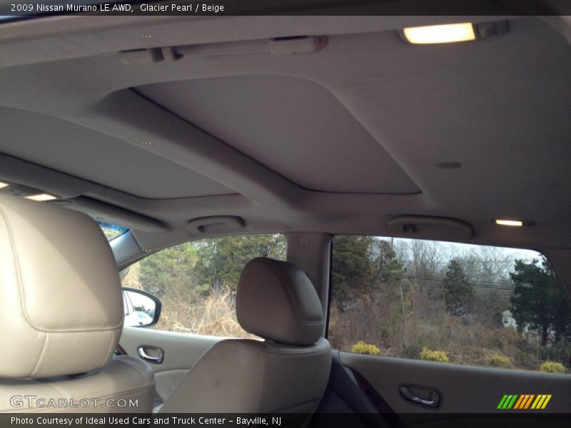 Glacier Pearl / Beige 2009 Nissan Murano LE AWD