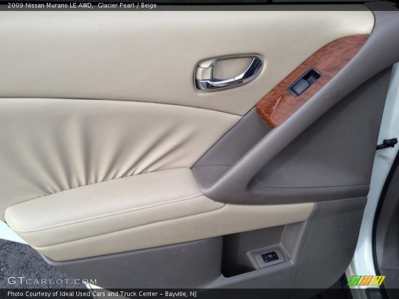 Glacier Pearl / Beige 2009 Nissan Murano LE AWD