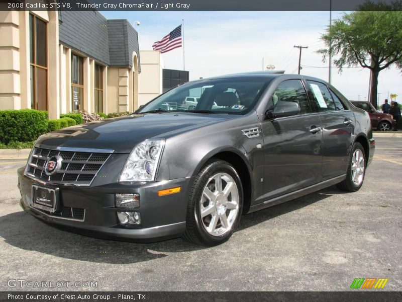 Thunder Gray ChromaFlair / Light Gray 2008 Cadillac STS V8