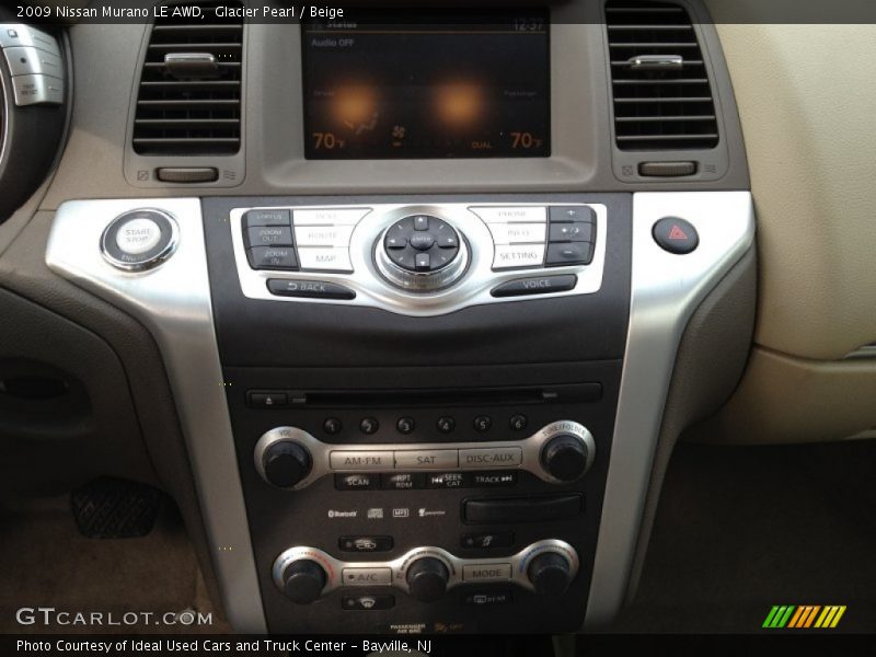 Glacier Pearl / Beige 2009 Nissan Murano LE AWD