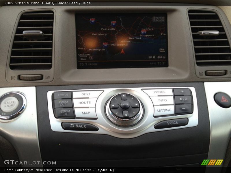 Glacier Pearl / Beige 2009 Nissan Murano LE AWD