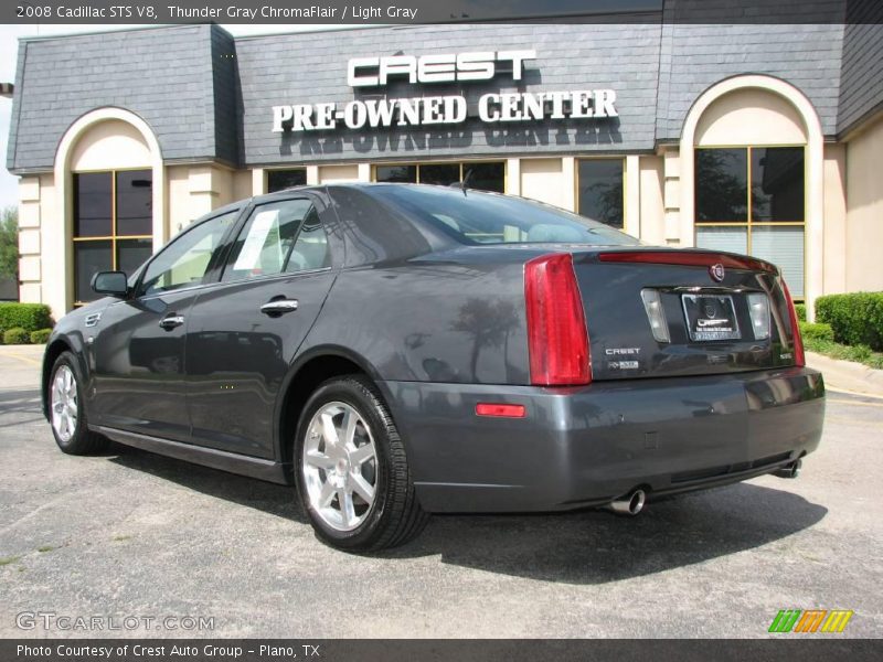 Thunder Gray ChromaFlair / Light Gray 2008 Cadillac STS V8