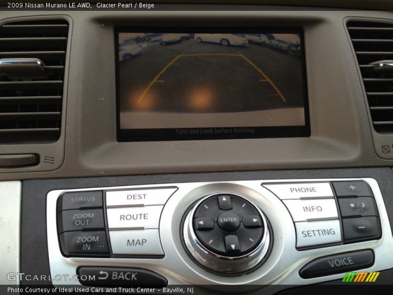 Glacier Pearl / Beige 2009 Nissan Murano LE AWD