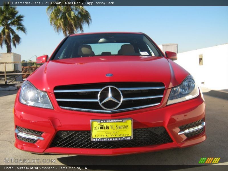 Mars Red / Cappuccino/Black 2013 Mercedes-Benz C 250 Sport