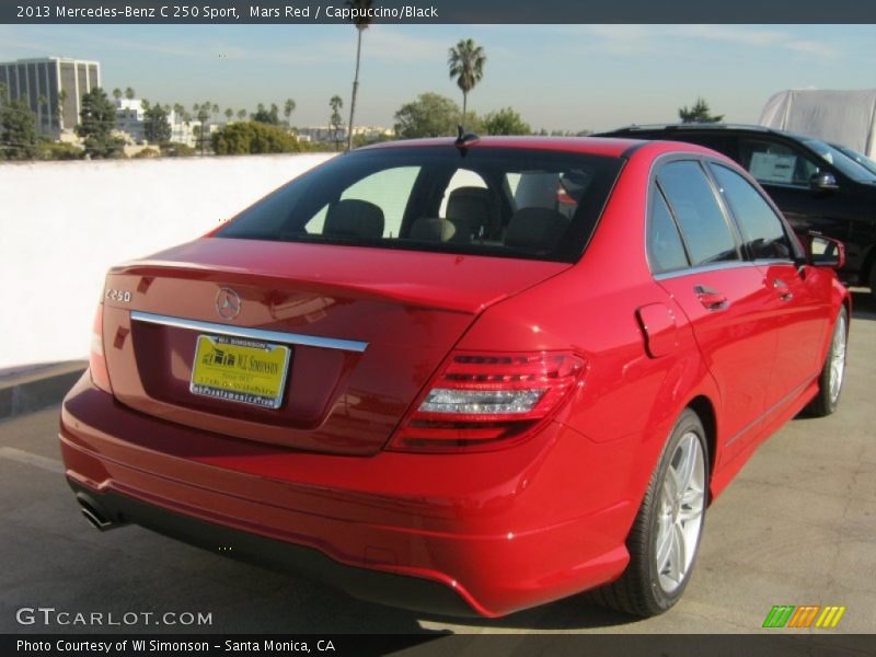 Mars Red / Cappuccino/Black 2013 Mercedes-Benz C 250 Sport