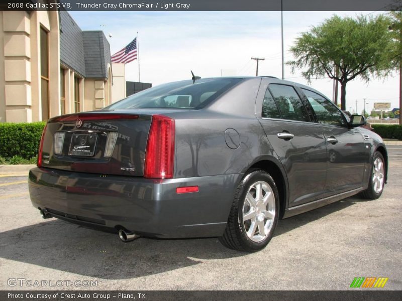 Thunder Gray ChromaFlair / Light Gray 2008 Cadillac STS V8