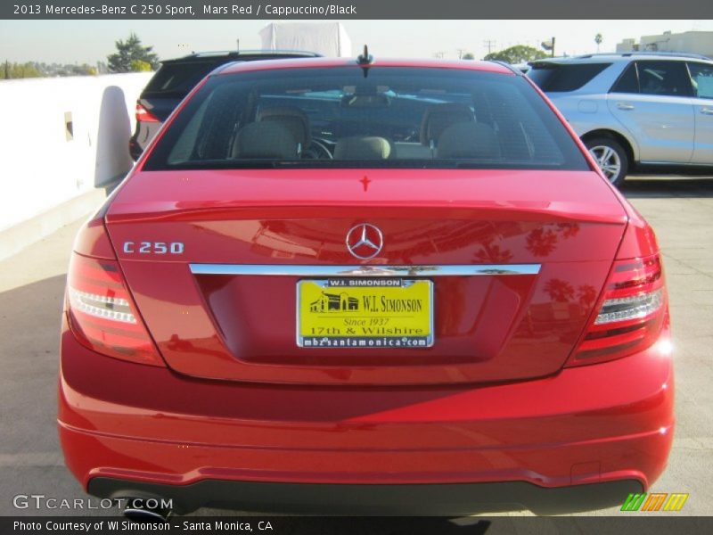 Mars Red / Cappuccino/Black 2013 Mercedes-Benz C 250 Sport