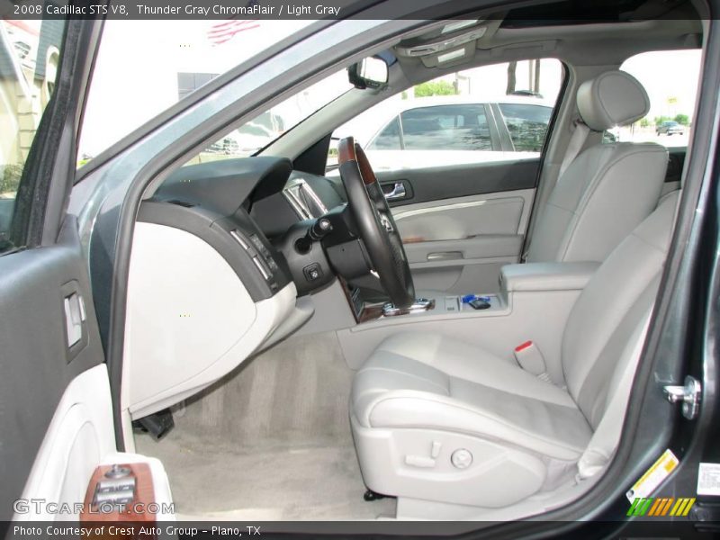 Thunder Gray ChromaFlair / Light Gray 2008 Cadillac STS V8