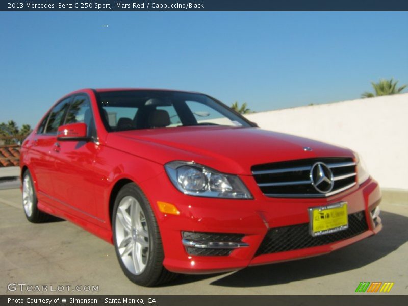 Mars Red / Cappuccino/Black 2013 Mercedes-Benz C 250 Sport