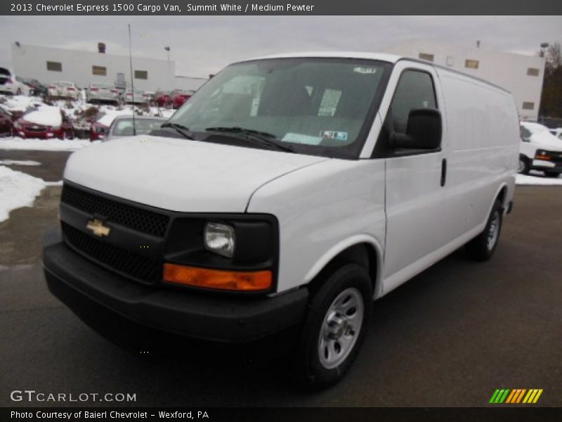 Summit White / Medium Pewter 2013 Chevrolet Express 1500 Cargo Van