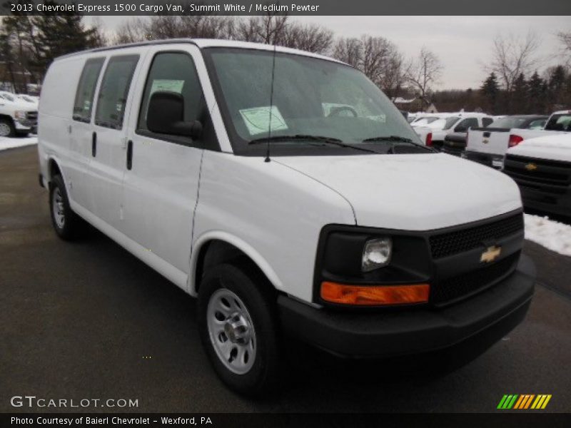 Summit White / Medium Pewter 2013 Chevrolet Express 1500 Cargo Van