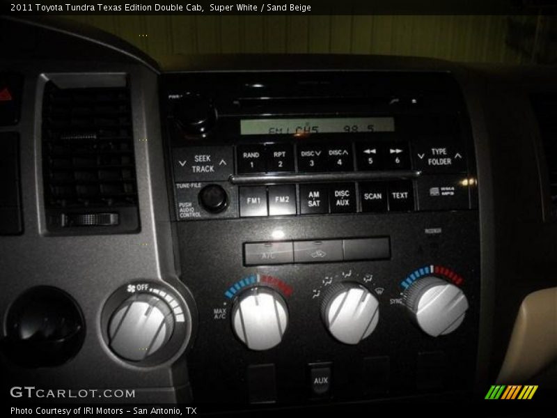 Super White / Sand Beige 2011 Toyota Tundra Texas Edition Double Cab