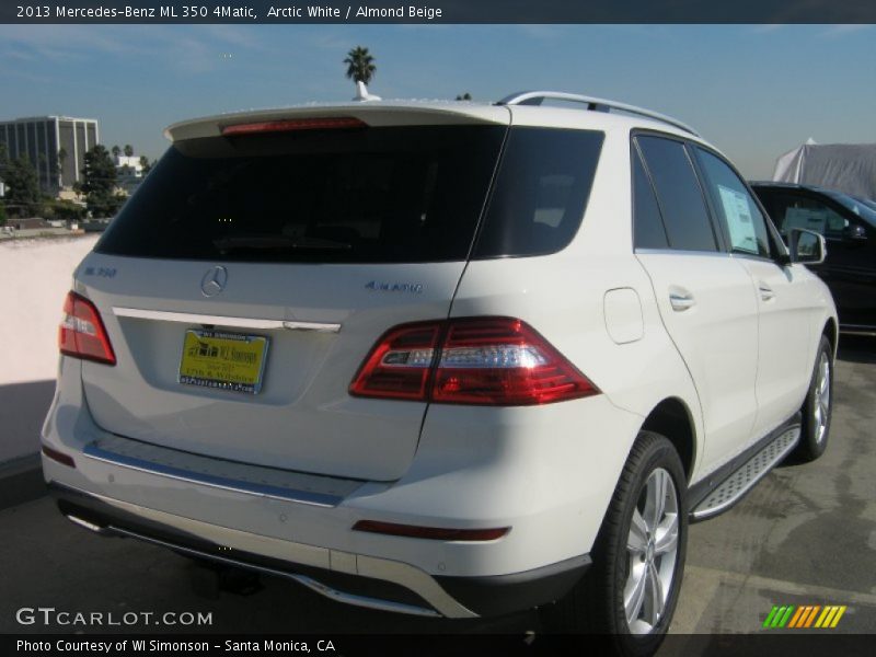 Arctic White / Almond Beige 2013 Mercedes-Benz ML 350 4Matic