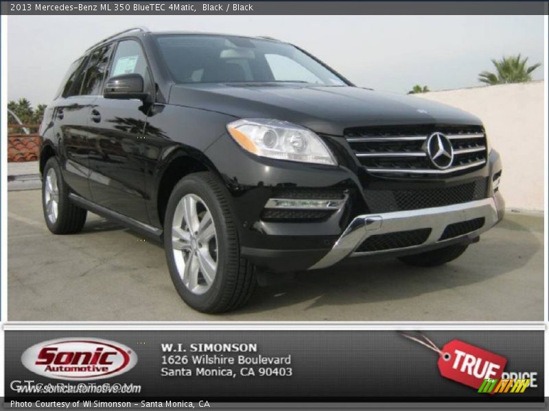 Black / Black 2013 Mercedes-Benz ML 350 BlueTEC 4Matic