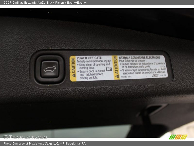 Black Raven / Ebony/Ebony 2007 Cadillac Escalade AWD