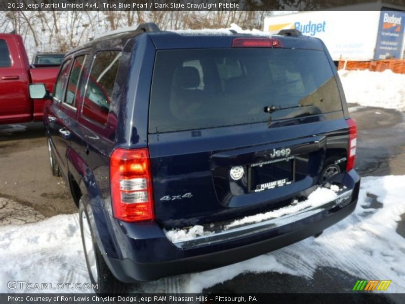 True Blue Pearl / Dark Slate Gray/Light Pebble 2013 Jeep Patriot Limited 4x4