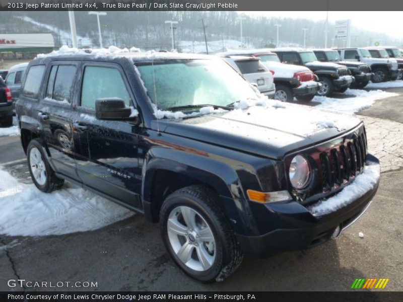 True Blue Pearl / Dark Slate Gray/Light Pebble 2013 Jeep Patriot Limited 4x4