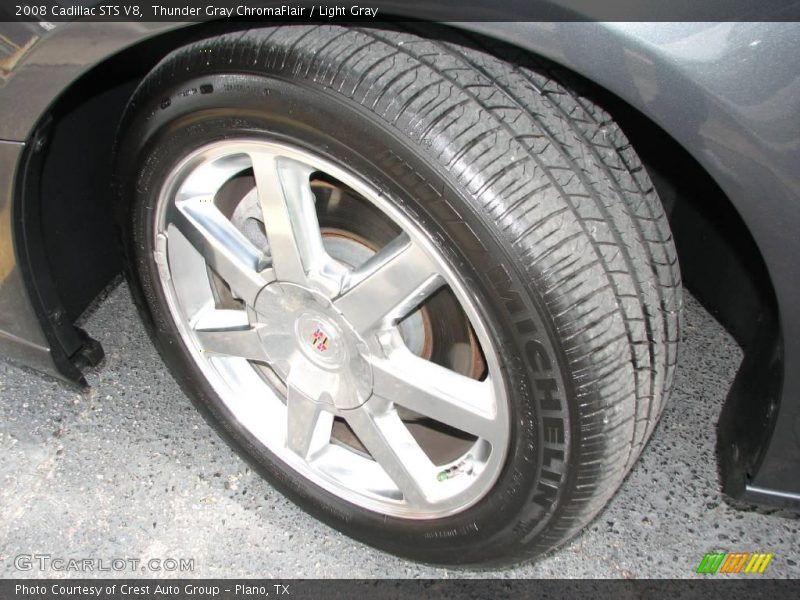 Thunder Gray ChromaFlair / Light Gray 2008 Cadillac STS V8