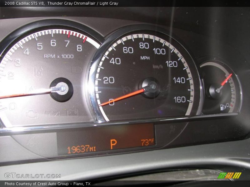 Thunder Gray ChromaFlair / Light Gray 2008 Cadillac STS V8