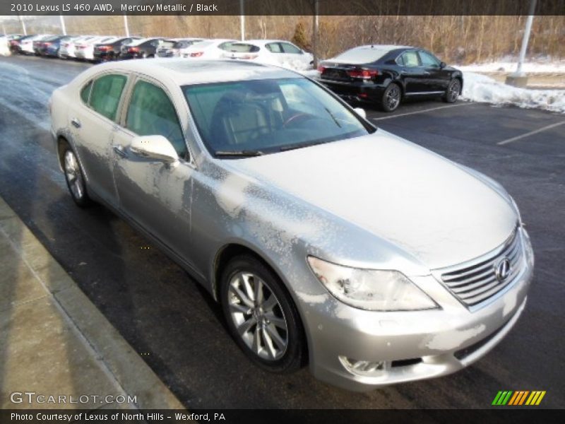 Mercury Metallic / Black 2010 Lexus LS 460 AWD
