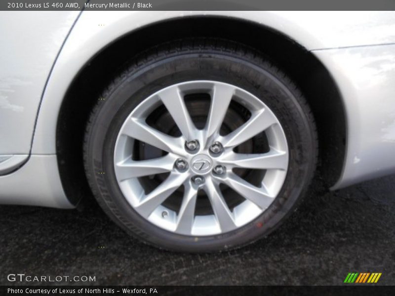 Mercury Metallic / Black 2010 Lexus LS 460 AWD
