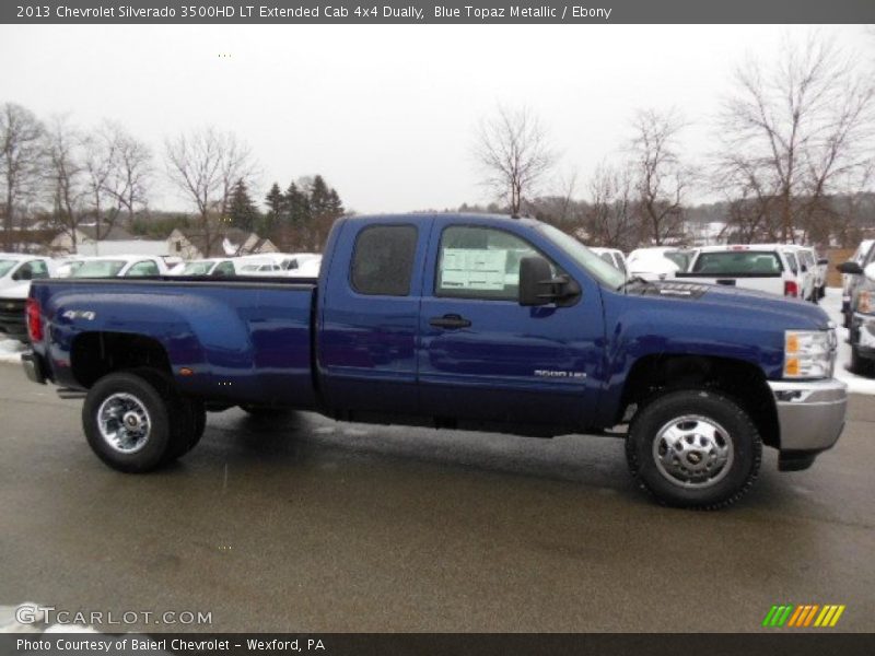  2013 Silverado 3500HD LT Extended Cab 4x4 Dually Blue Topaz Metallic