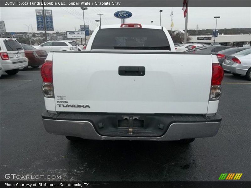 Super White / Graphite Gray 2008 Toyota Tundra Double Cab