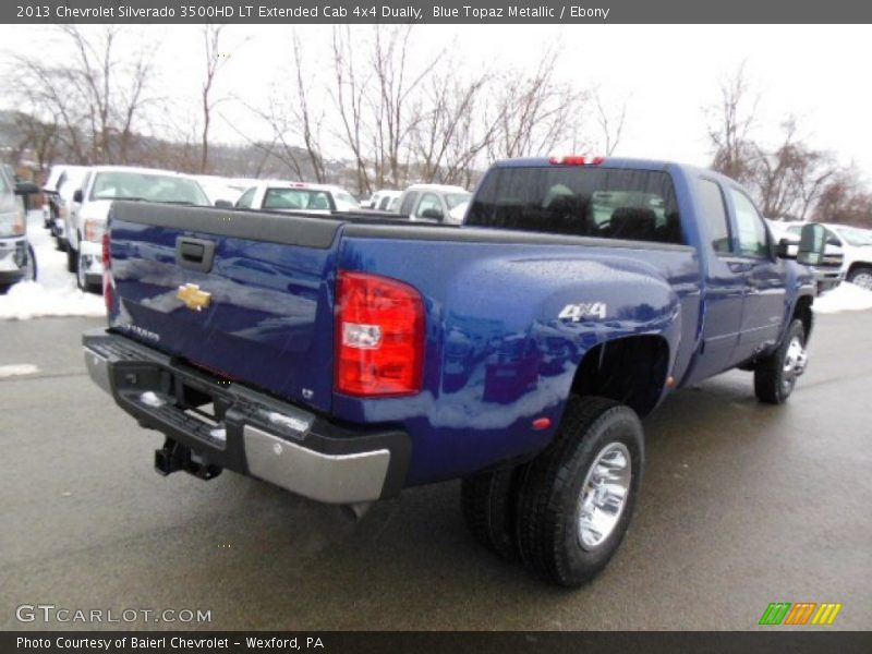  2013 Silverado 3500HD LT Extended Cab 4x4 Dually Blue Topaz Metallic