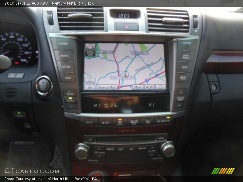 Mercury Metallic / Black 2010 Lexus LS 460 AWD