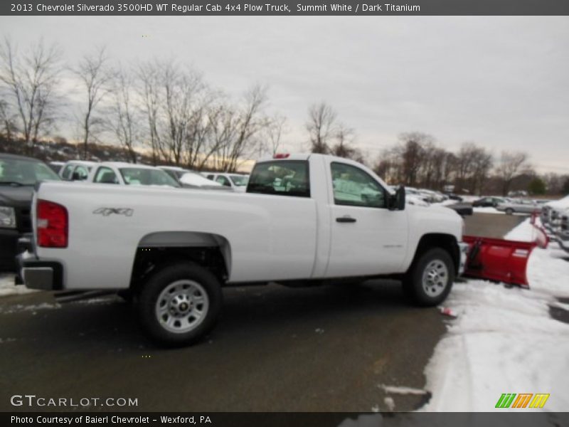 Summit White / Dark Titanium 2013 Chevrolet Silverado 3500HD WT Regular Cab 4x4 Plow Truck