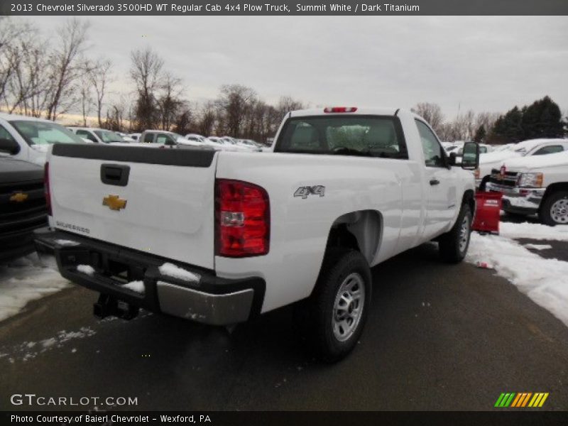 Summit White / Dark Titanium 2013 Chevrolet Silverado 3500HD WT Regular Cab 4x4 Plow Truck