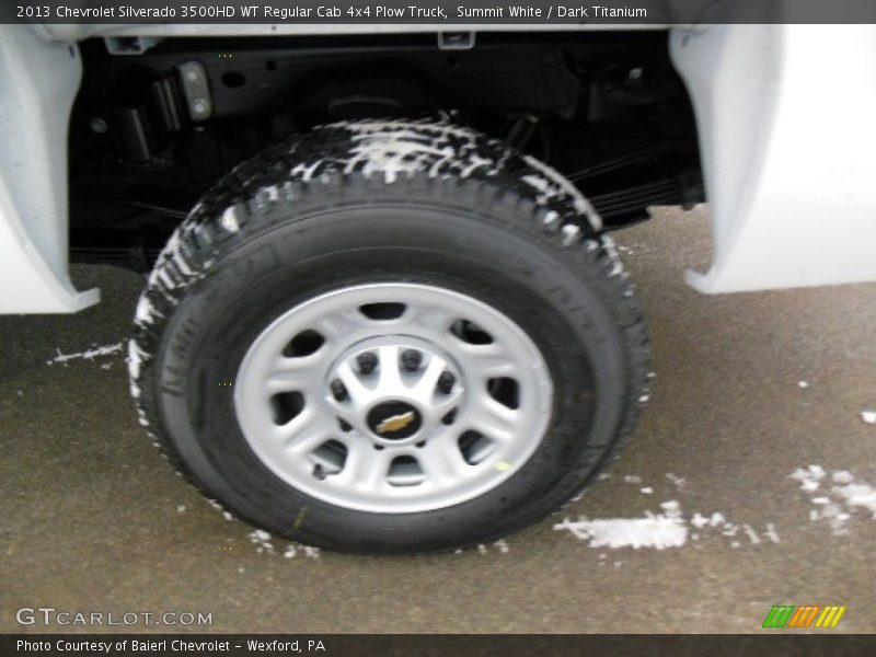 Summit White / Dark Titanium 2013 Chevrolet Silverado 3500HD WT Regular Cab 4x4 Plow Truck