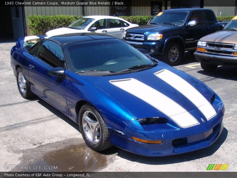 Medium Quasar Blue Metallic / Black 1993 Chevrolet Camaro Coupe