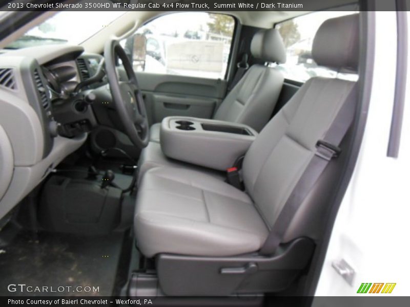 Summit White / Dark Titanium 2013 Chevrolet Silverado 3500HD WT Regular Cab 4x4 Plow Truck
