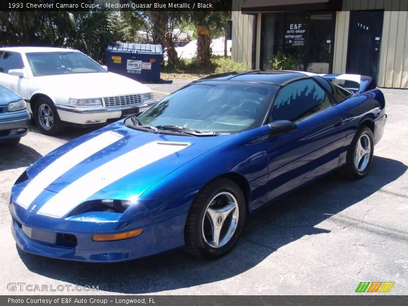 Medium Quasar Blue Metallic / Black 1993 Chevrolet Camaro Coupe