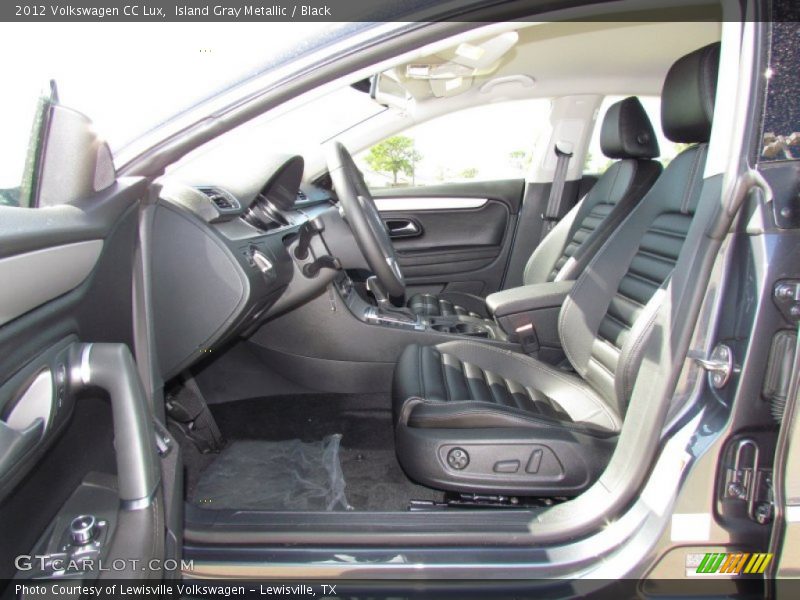 Island Gray Metallic / Black 2012 Volkswagen CC Lux