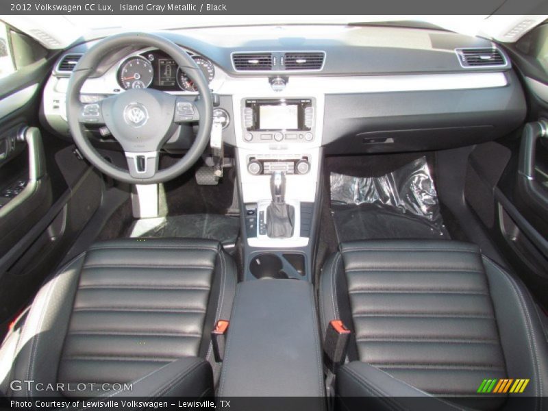 Island Gray Metallic / Black 2012 Volkswagen CC Lux