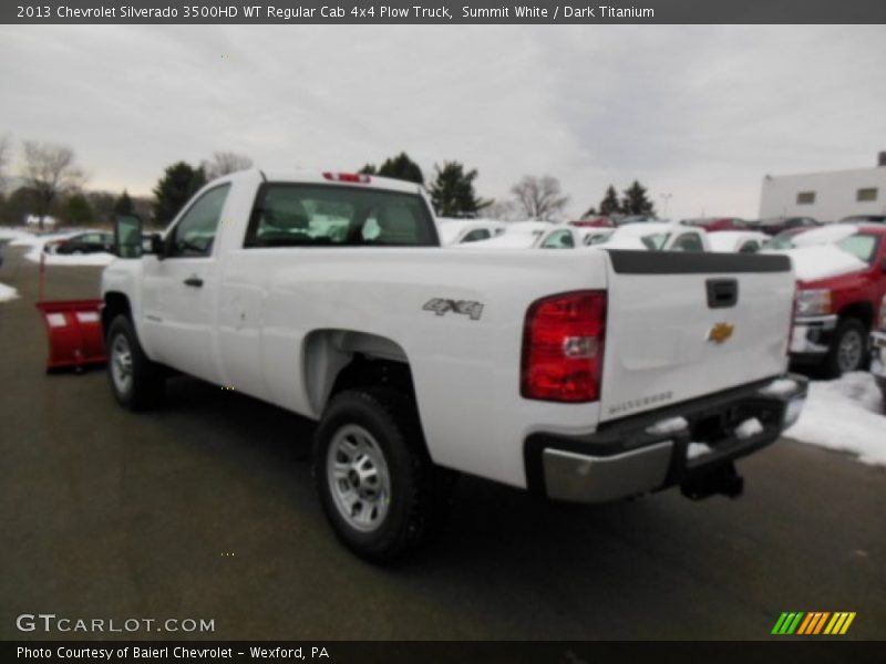 Summit White / Dark Titanium 2013 Chevrolet Silverado 3500HD WT Regular Cab 4x4 Plow Truck