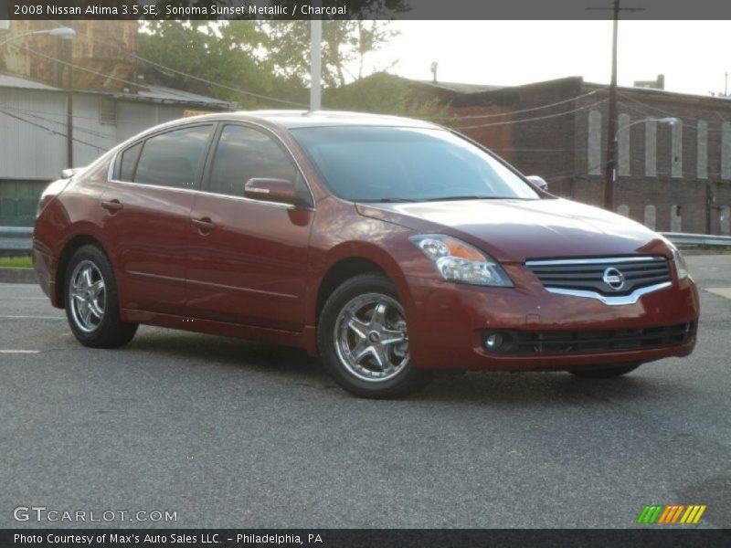 Sonoma Sunset Metallic / Charcoal 2008 Nissan Altima 3.5 SE