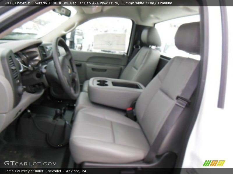 Front Seat of 2013 Silverado 3500HD WT Regular Cab 4x4 Plow Truck