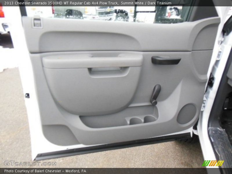 Summit White / Dark Titanium 2013 Chevrolet Silverado 3500HD WT Regular Cab 4x4 Plow Truck