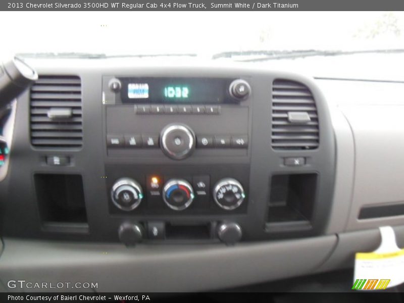 Summit White / Dark Titanium 2013 Chevrolet Silverado 3500HD WT Regular Cab 4x4 Plow Truck