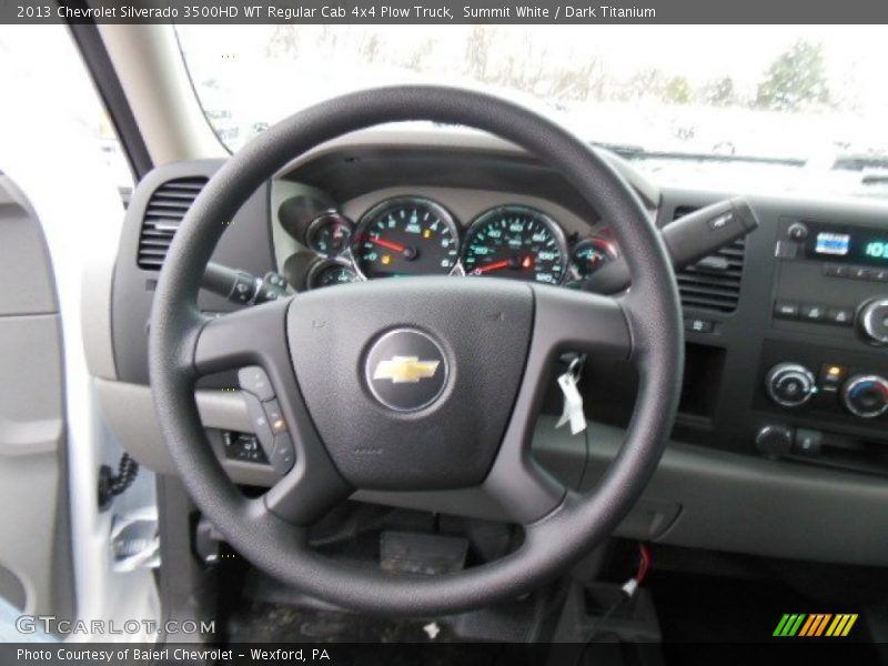  2013 Silverado 3500HD WT Regular Cab 4x4 Plow Truck Steering Wheel
