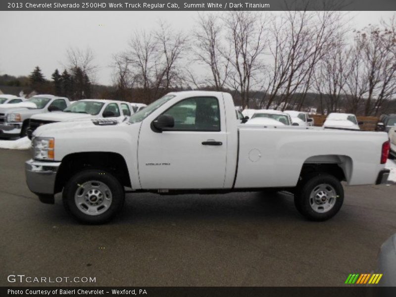 Summit White / Dark Titanium 2013 Chevrolet Silverado 2500HD Work Truck Regular Cab