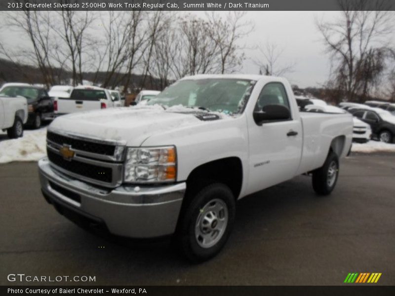 Summit White / Dark Titanium 2013 Chevrolet Silverado 2500HD Work Truck Regular Cab